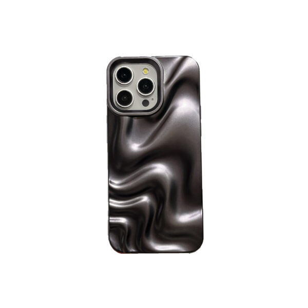 All-inclusive Matte Black Water Ripple Phone Case - Image 4