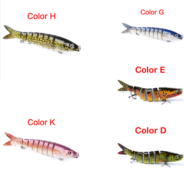 Pike Fishing Lures – Artificial Multi-Jointed Hard Bait for Freshwater Fishing | Realistic Swimming Action | Trolling Lure for Pike, Carp & Predator Fish - Image 9
