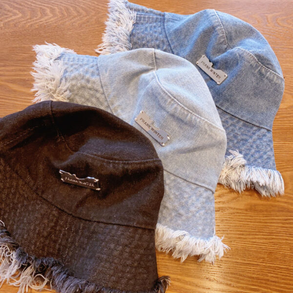 Jean Fisherman Hat Women's Spring And Summer Thin Washed Old Frayed Edge Bucket Hat Outdoor - Image 5