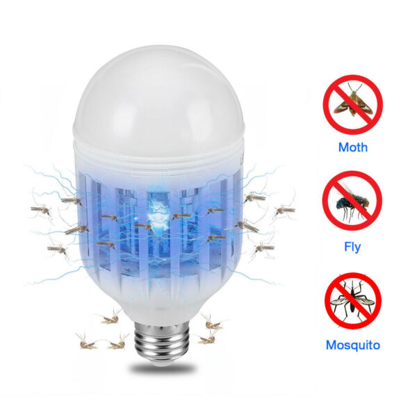 Bug Zapper Light Bulb Mosquito Lamp Fly Trap Killer Indoor Outdoor Insect E26 E27 - Image 10