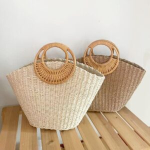 New Handheld Grass Woven Simple Woven Women's Bag