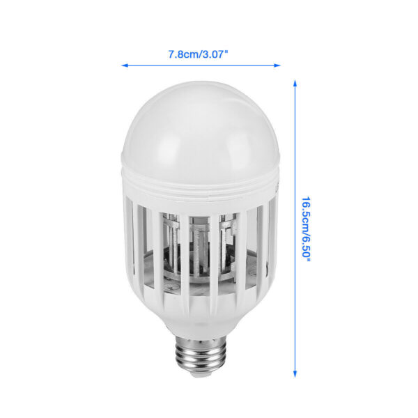 Bug Zapper Light Bulb Mosquito Lamp Fly Trap Killer Indoor Outdoor Insect E26 E27 - Image 7