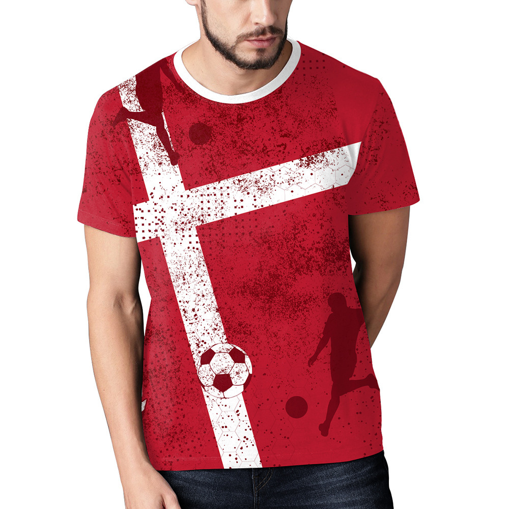 European And American New Football World Cup Casual Sports T-shirts - Image 3