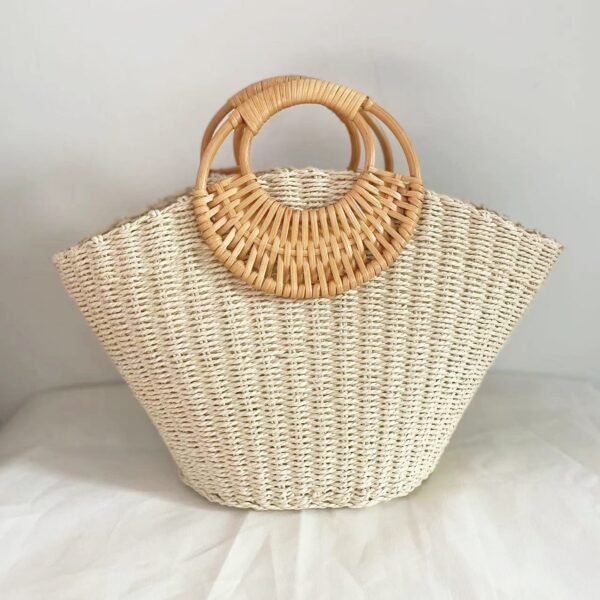 New Handheld Grass Woven Simple Woven Women's Bag - Image 2