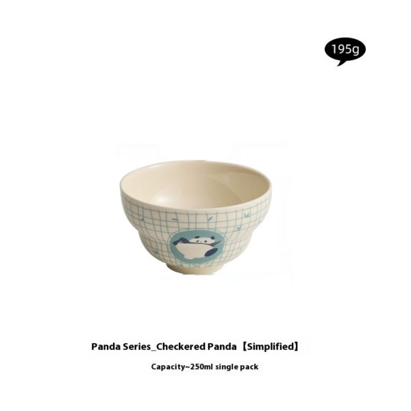 Creative Cartoon Household Panda Ceramic Bowl - Image 2